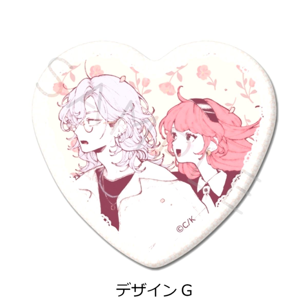 Koiseyo Mayakashi Tenshi-domo Heart Shaped Button Design G Goods - Badge Resale [NEW]