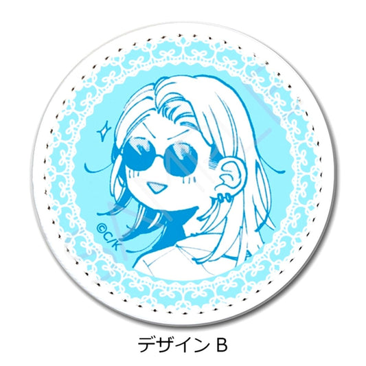 Koiseyo Mayakashi Tenshi-domo Leather Badge (Circular) Design B Goods - Badge Resale [NEW]