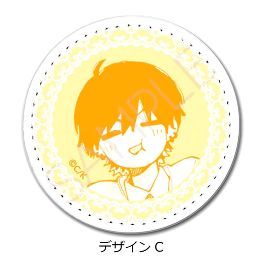 Koiseyo Mayakashi Tenshi-domo Leather Badge (Circular) Design C Goods - Badge Resale [NEW]