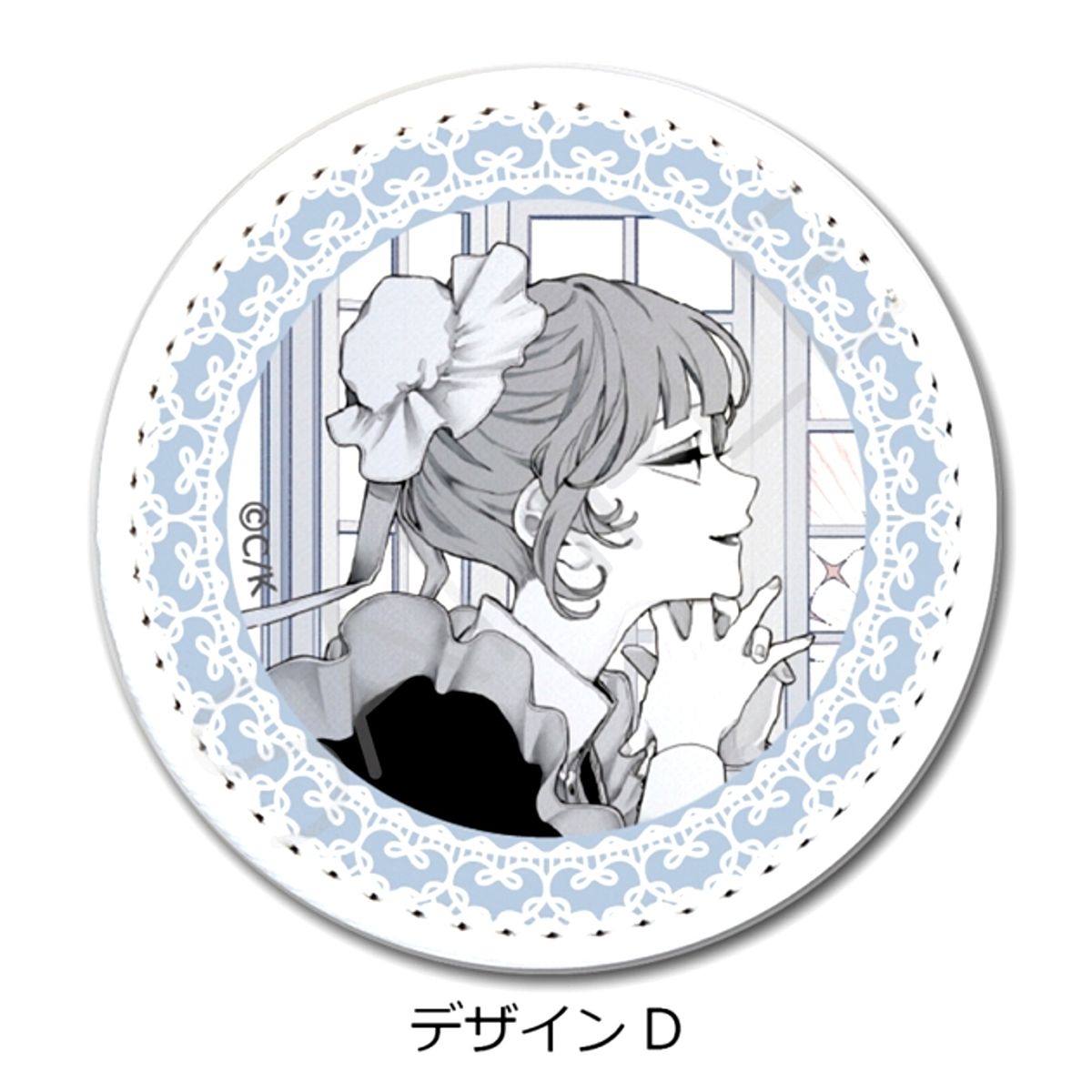 Koiseyo Mayakashi Tenshi-domo Leather Badge (Circular) Design D Goods - Badge Resale [NEW]