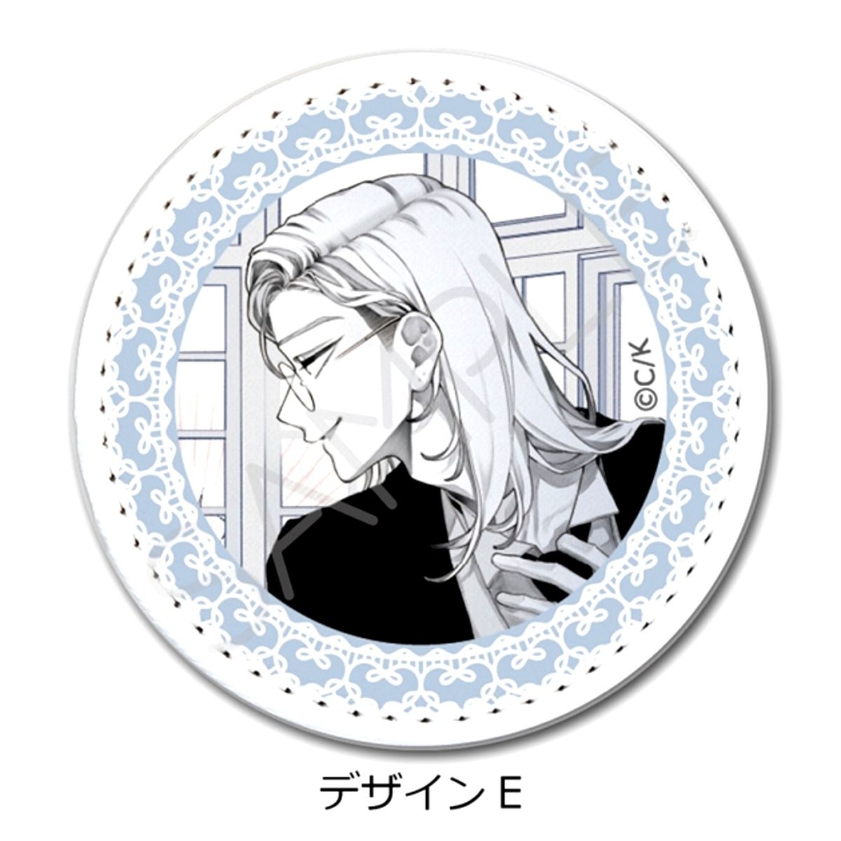 Koiseyo Mayakashi Tenshi-domo Leather Badge (Circular) Design E Goods - Badge Resale [NEW]