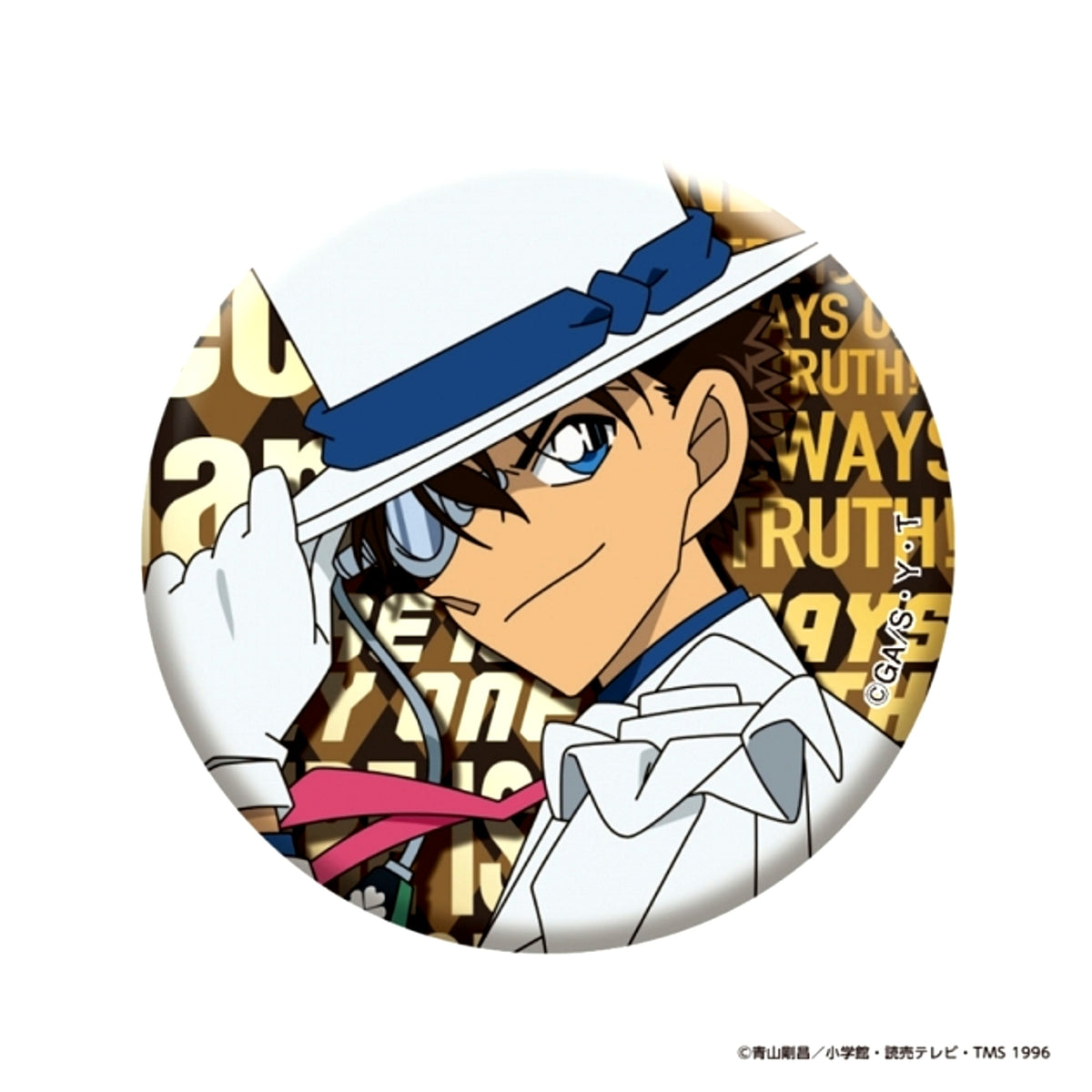 Detective Conan Metallic Button vol.4(Kid the Phantom Thief) Goods - Badge [NEW]