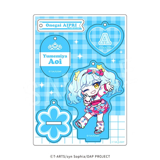 Onegai AiPri Mini Character Acrylic Stand Keychain Aoi Goods - Keychain [NEW]