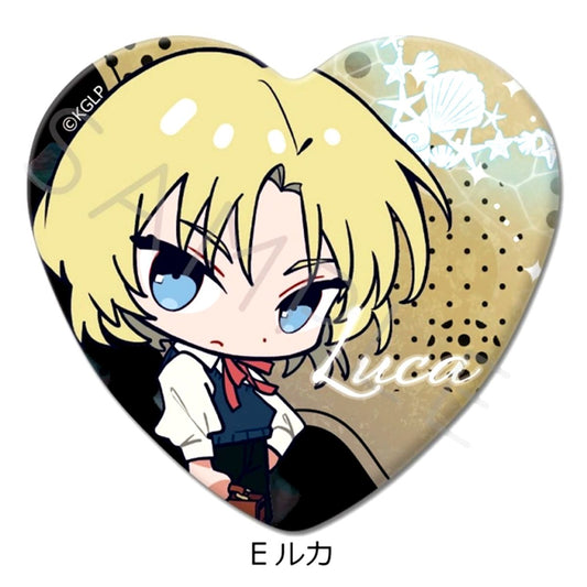 TV Anime Goodbye, Lara Heart Shaped Button E(Luke) Goods - Badge [NEW]
