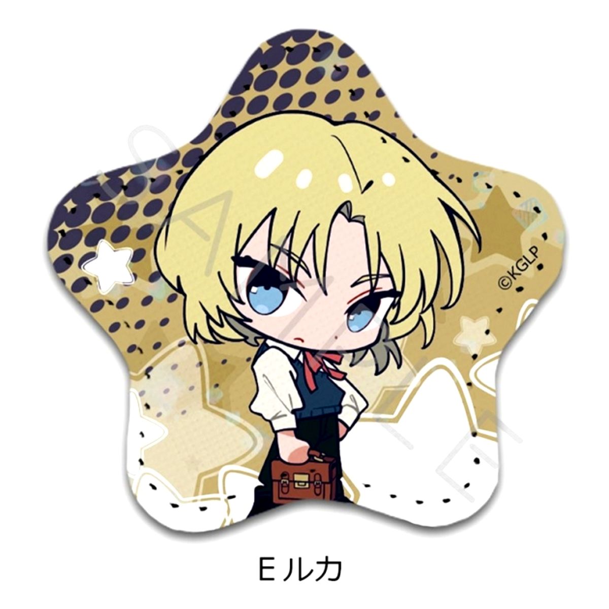 TV Anime Goodbye, Lara Star Leather Badge E(Luke) Goods - Badge [NEW]