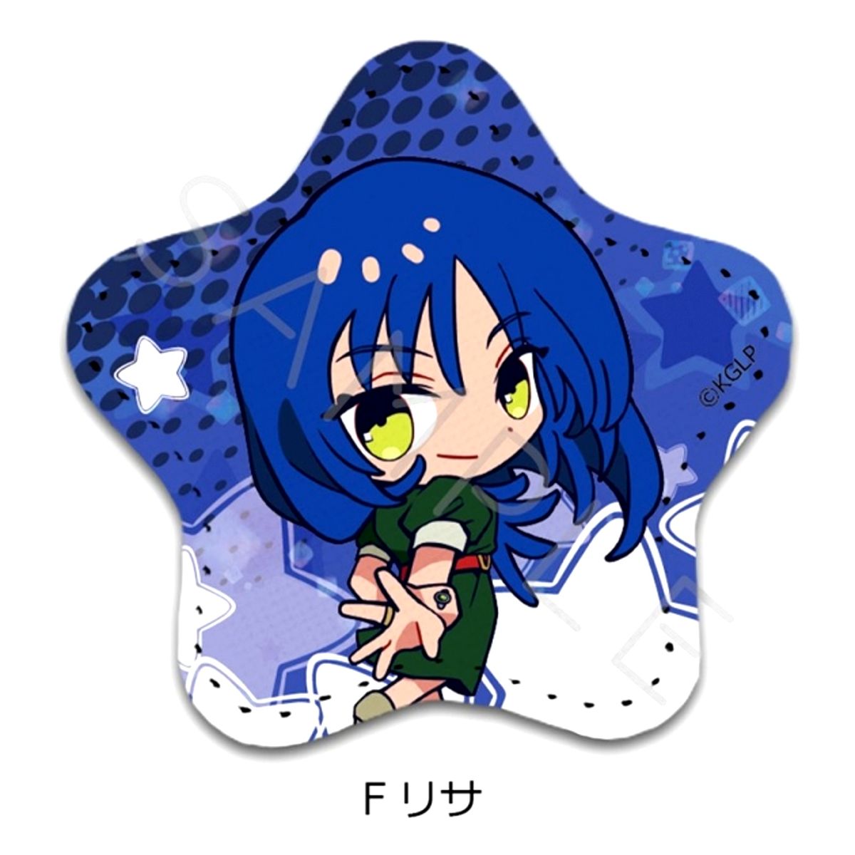 TV Anime Goodbye, Lara Star Leather Badge F(Lisa) Goods - Badge [NEW]