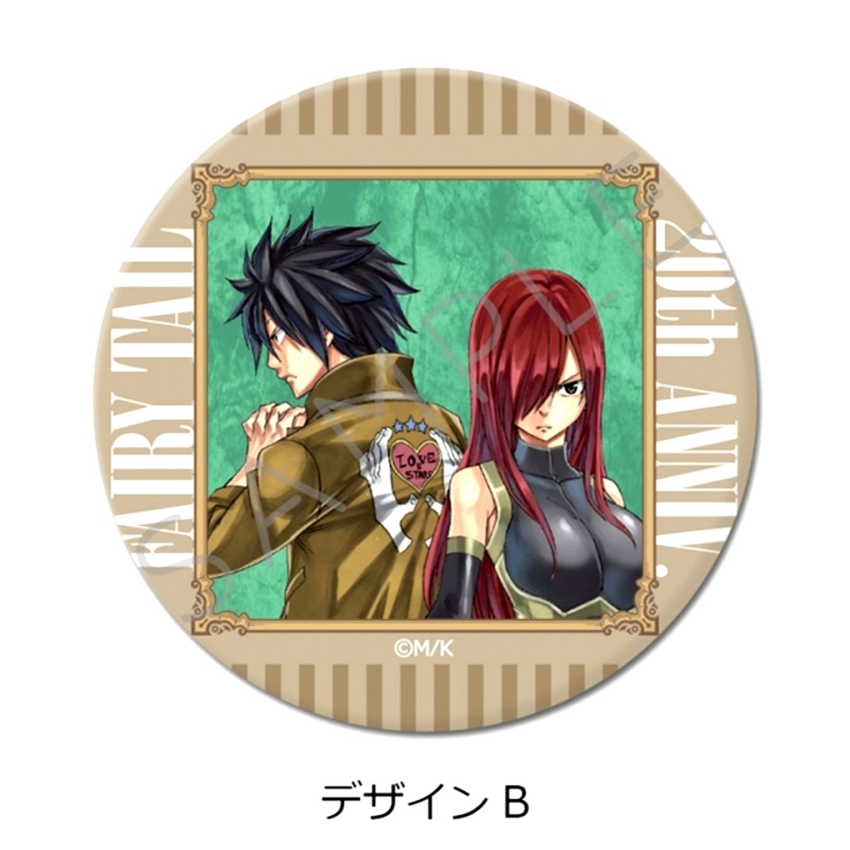 FAIRY TAIL Round Button (57mm) Design B Goods - Badge [NEW]