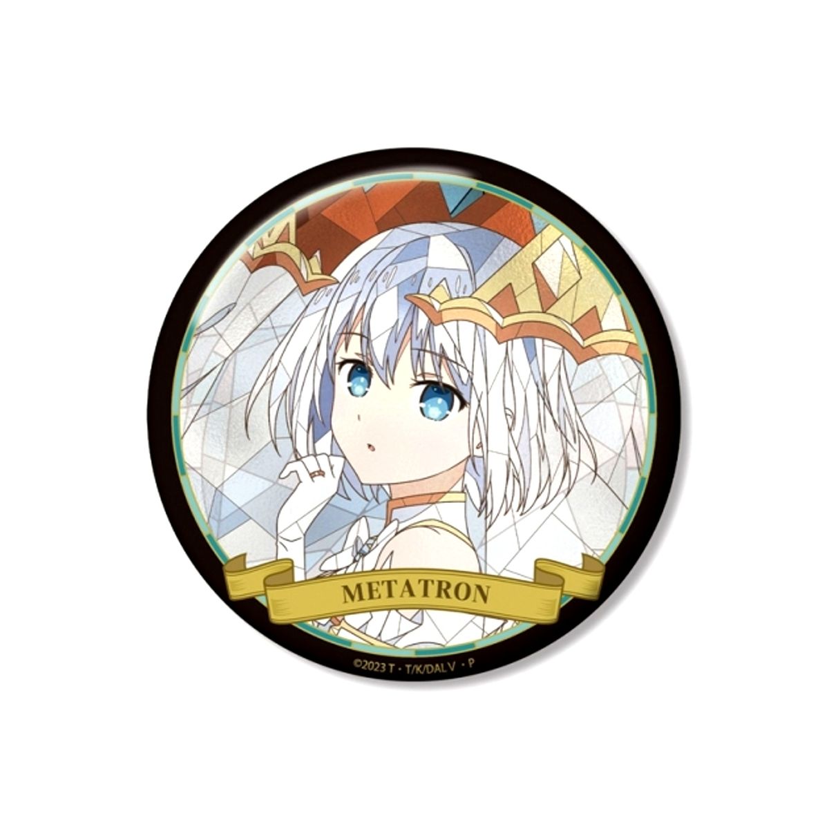 Anime Date A Live V Tobiichi Origami Aure Glass 100mm Button Goods - Badge [NEW]