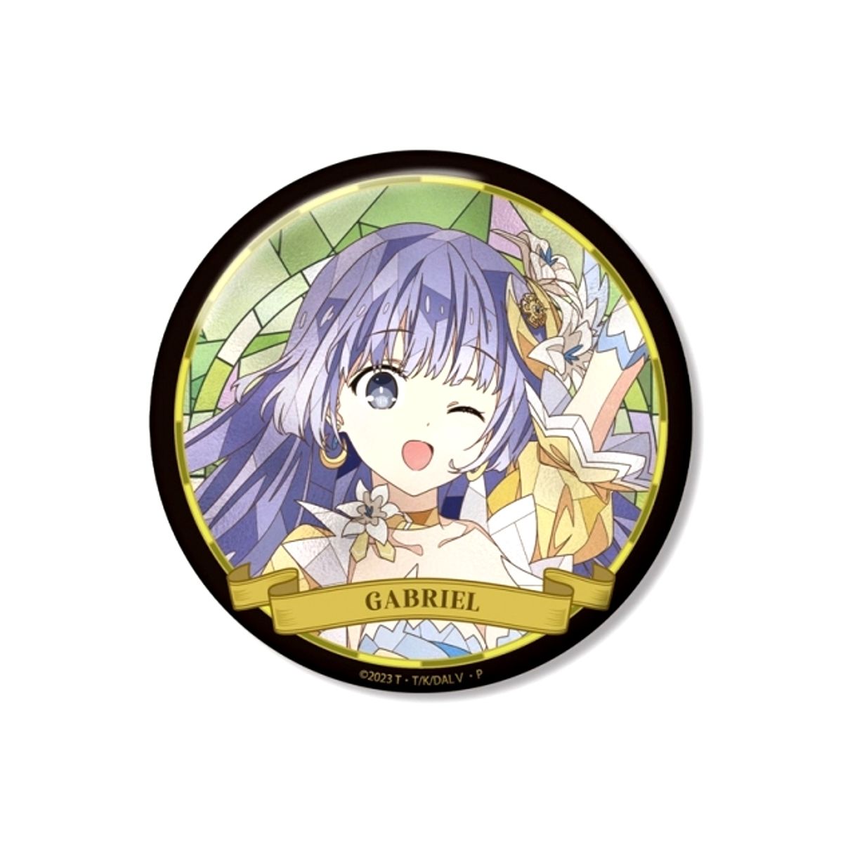 Anime Date A Live V Miku Izayoi Aure Glass 100mm Button Goods - Badge [NEW]