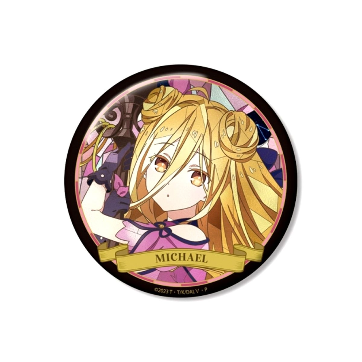 Anime Date A Live V Mukuro Hoshimiya Aure Glass 100mm Button Goods - Badge [NEW]