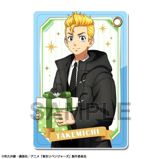 TV Anime Tokyo Revengers Razor Pass case Ver.3 Design 01 (Takemichi Hanagaki) Goods - Pass case Newly Drawn Resale [NEW]