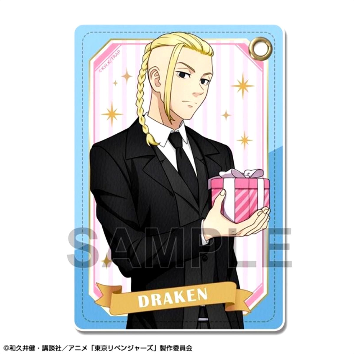 TV Anime Tokyo Revengers Razor Pass case Ver.3 Design 03 (Ken Ryuguji) Goods - Pass case Newly Drawn Resale [NEW]