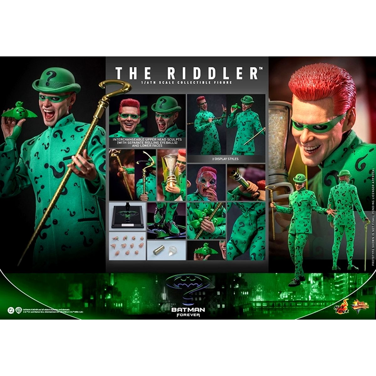 Movie Masterpiece Batman Forever Riddler 1/6 Action Figure [NEW]