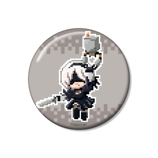 Anime NieR:Automata Ver1.1a 2B DOT DOT 100mm Button ver.B Goods - Badge [NEW]