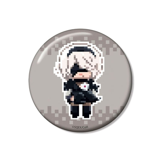 Anime NieR:Automata Ver1.1a 2B DOT DOT 100mm Button ver.C Goods - Badge [NEW]