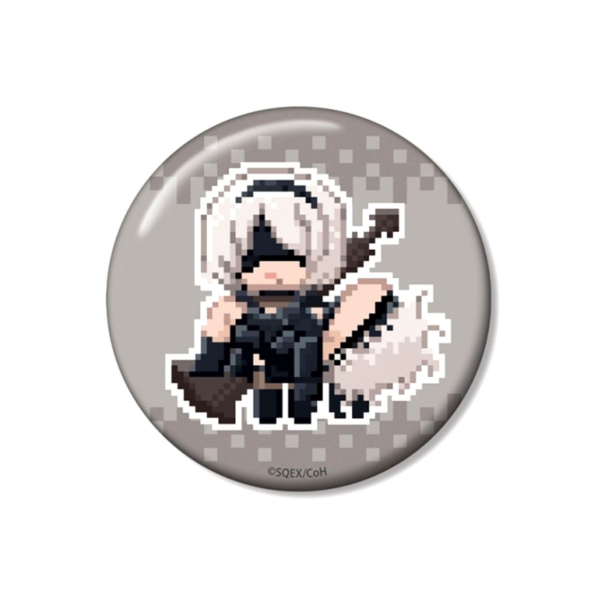 Anime NieR:Automata Ver1.1a 2B/9S DOT DOT 100mm Button ver.A Goods - Badge [NEW]