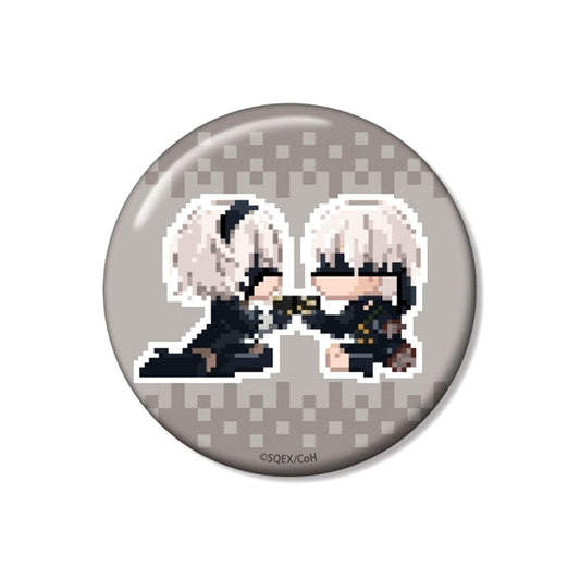 Anime NieR:Automata Ver1.1a 2B/9S DOT DOT 100mm Button ver.B Goods - Badge [NEW]
