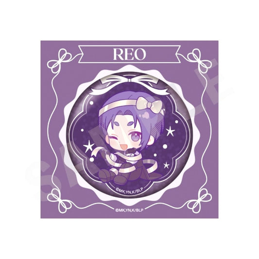 TV Anime Blue Lock Mini Character Ribbon Series Glitter Button (Reo Mikage) Goods - Badge [NEW]