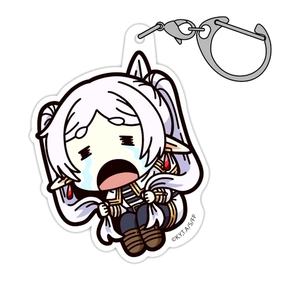 Frieren: Beyond Journey's End Frieren Acrylic Tsumamare Crying Face Ver. Goods - Keychain [NEW]