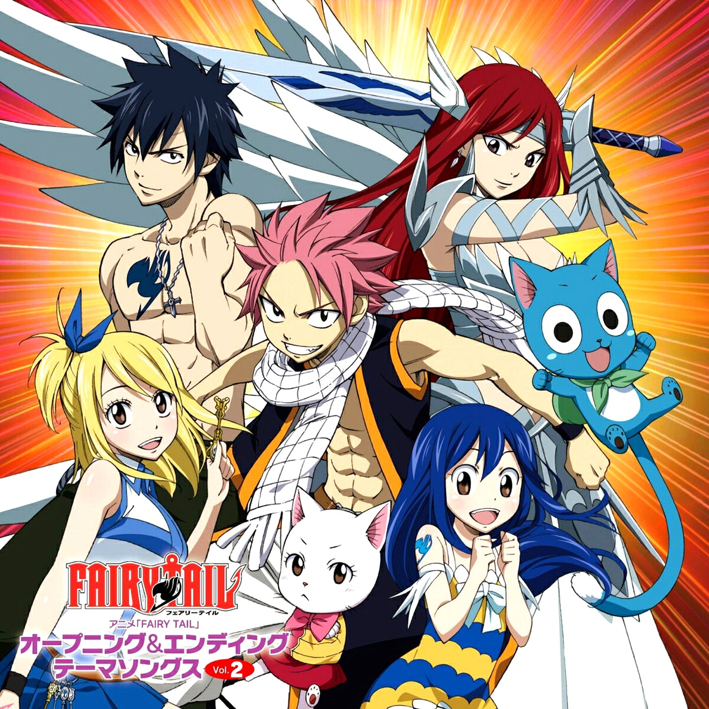 TV Anime FAIRY TAIL Opening & Ending Songs Color Vinyl LP Vol. 2 [NEW]
