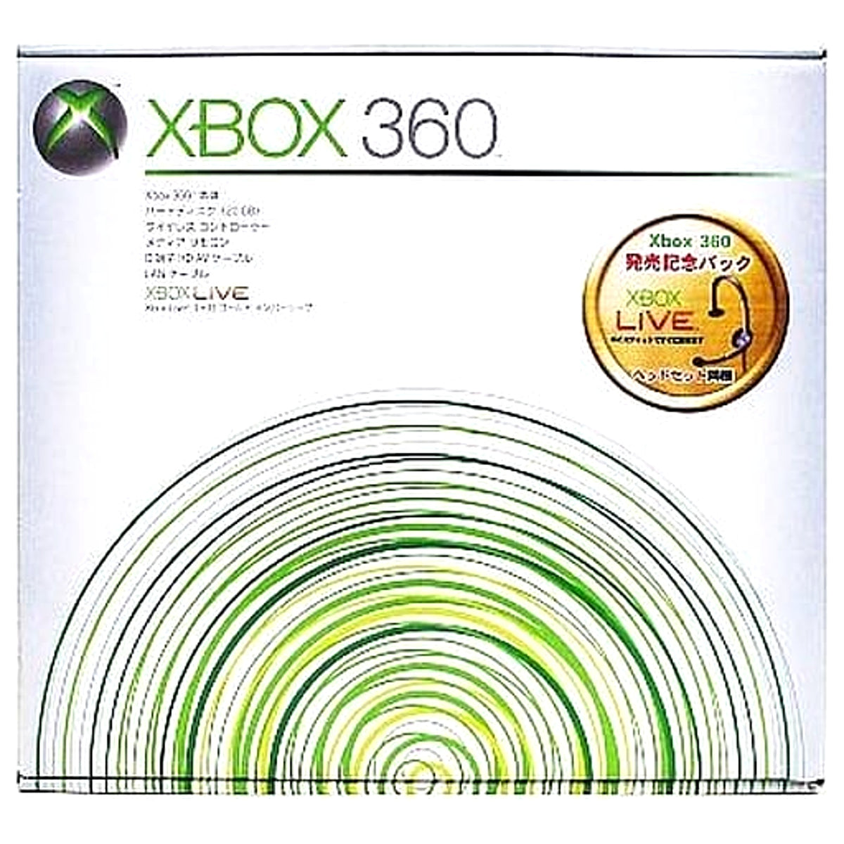Microsoft Xbox 360 Release Commemorative Pack B4J-00005 Console with Box and Charger NTSC-J Xbox 360 Console [USED]