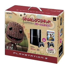 Sony PlayStation 3 Clear Black 80GB LittleBigPlanet Dream Box CEJH-10003 Console with Box and Charger NTSC-J PlayStation 3 Series Console [USED]