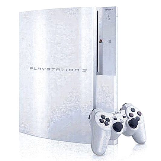 Sony PlayStation 3 Ceramic White 80GB CECH-L00CW Console with Box and Charger NTSC-J PlayStation 3 Series Console [USED]