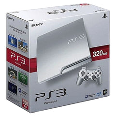 Sony PlayStation 3 Satin Silver 320GB CECH-2500B Console with Box and Charger NTSC-J PlayStation 3 Series Console [USED]