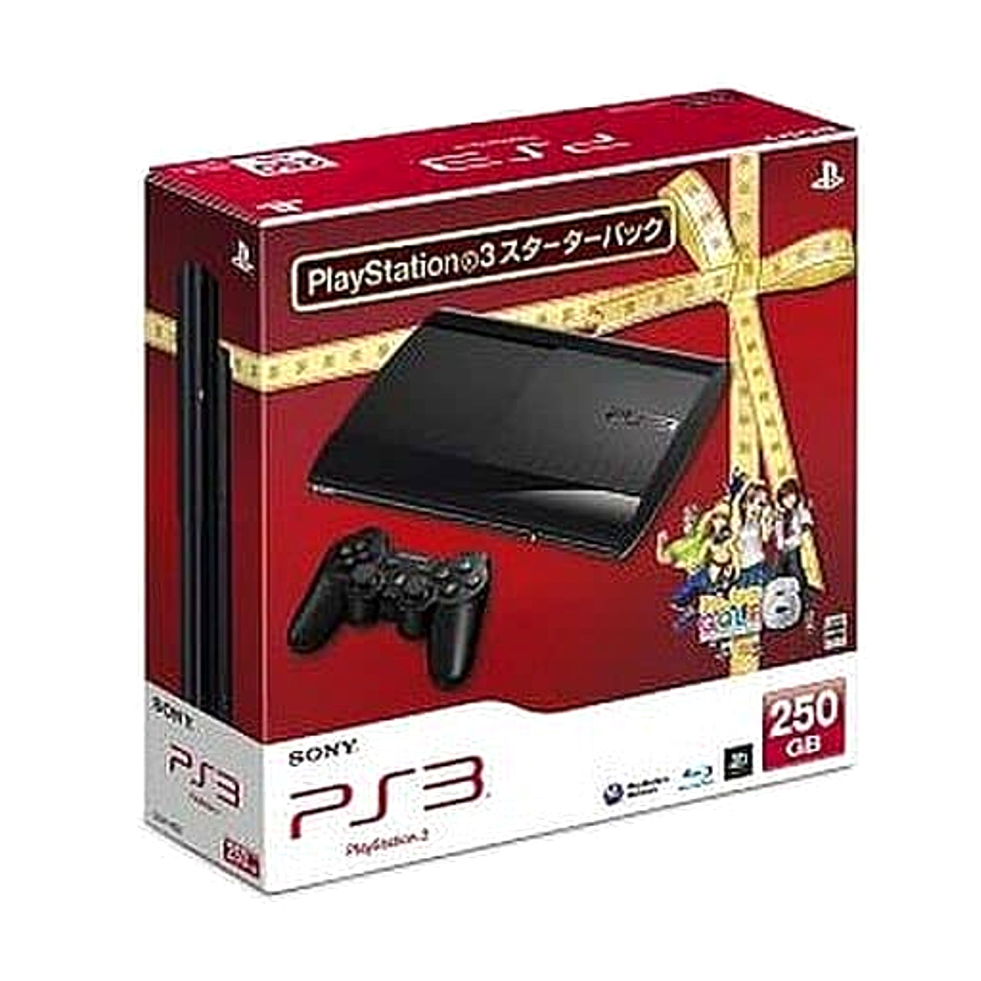Sony PlayStation 3 Charcoal Black 250GB Starter Pack Console with Box and Charger NTSC-J PlayStation 3 Series Console [USED]