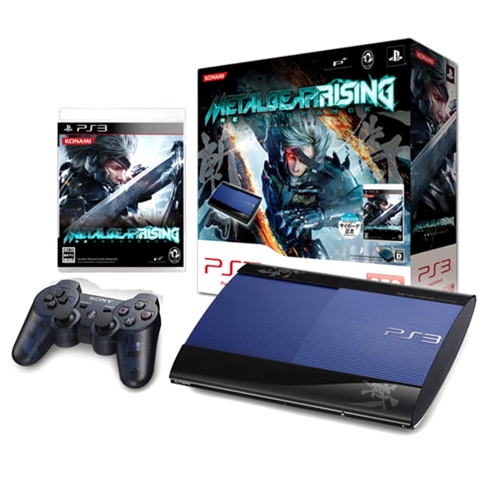 Sony PlayStation 3 250GB Metal Gear Rising Revengeance Zandatsu Package VT066-J1 Console with Box and Charger NTSC-J PlayStation 3 Series Console [USED]
