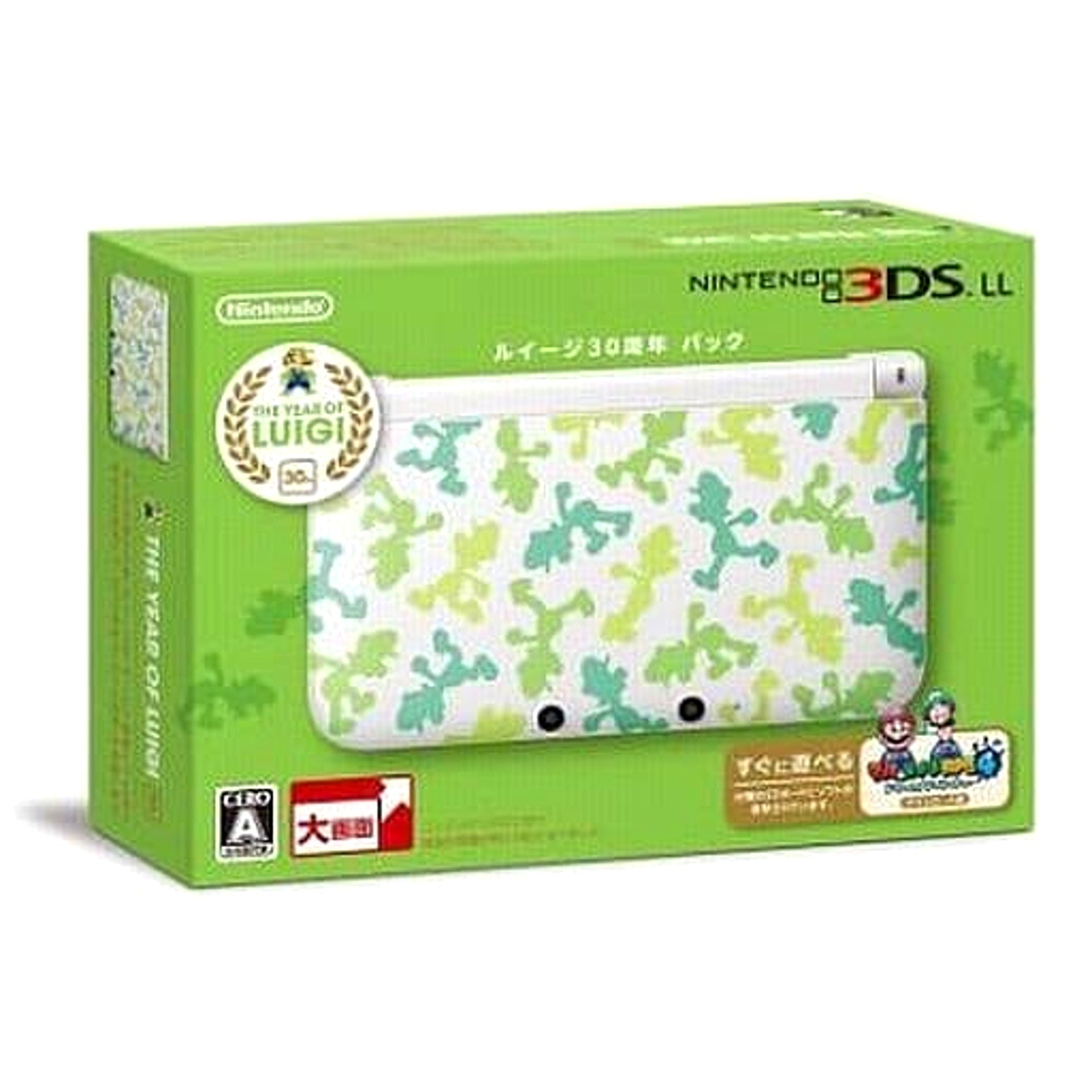 Nintendo 3DS LL Luigi 30th Anniversary Pack SPR-S-WHDQ Console with Box NTSC-J Nintendo 3DS Series Console [USED]