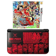 Nintendo 3DS LL Luffy Red ONE PIECE Unlimited World R Adventure Pack Console with Box NTSC-J Nintendo 3DS Series Console [USED]