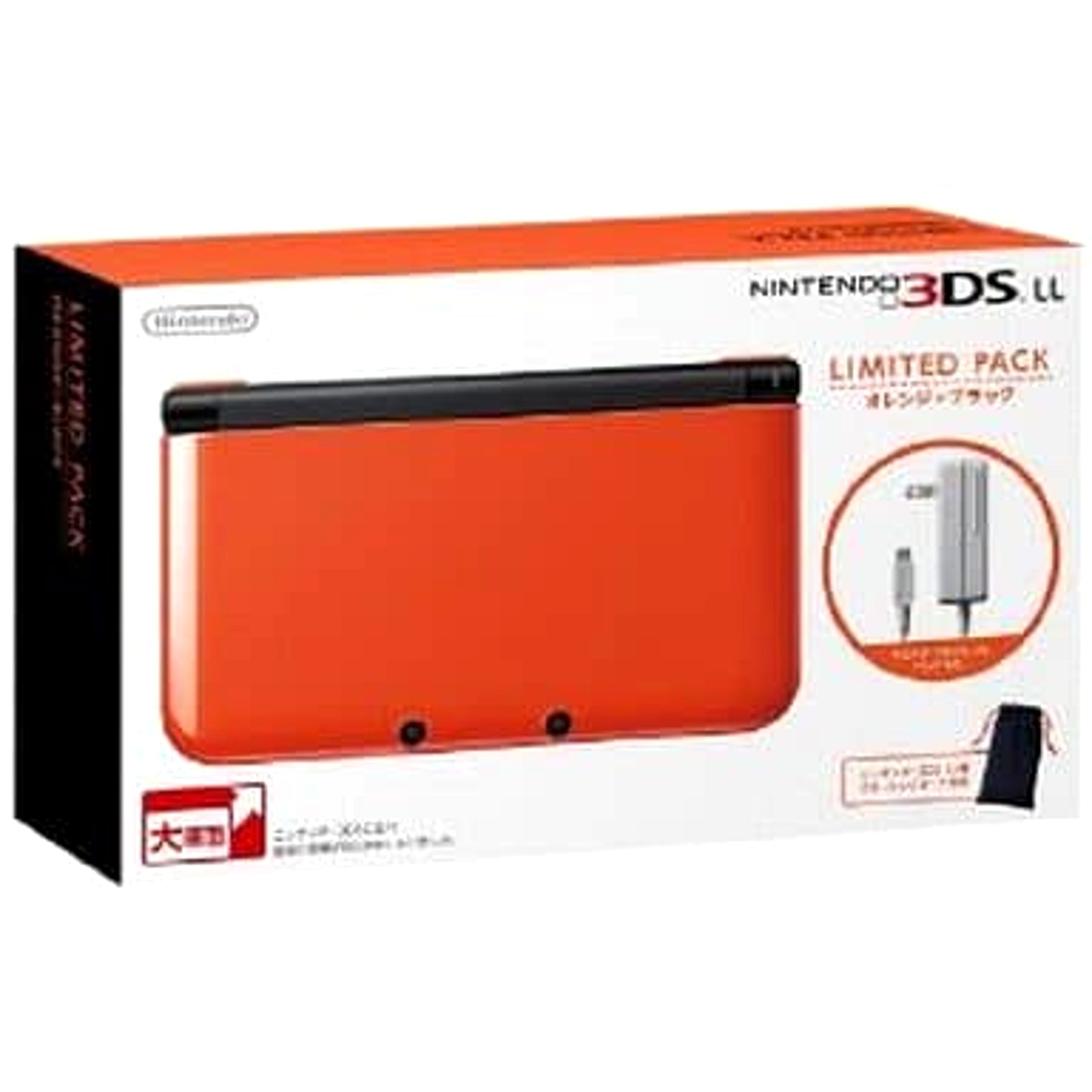 Nintendo 3DS LL Orange X Black Console with Box NTSC-J Nintendo 3DS Series Console [USED]