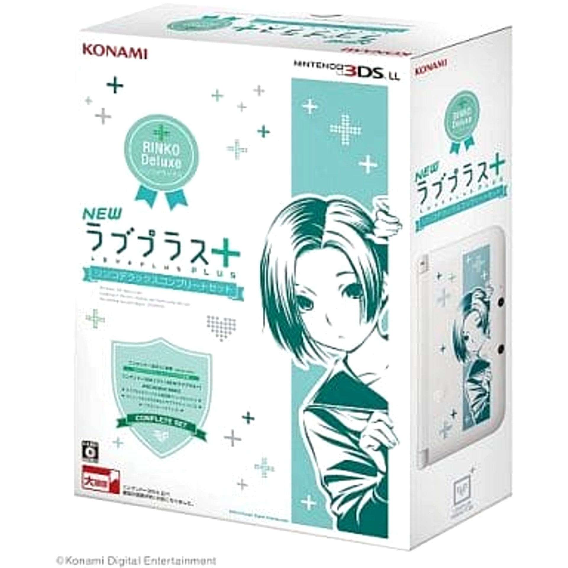 Nintendo 3DS LL New LovePlus+ Rinko Deluxe Complete Set RR027-J1 Console with Box NTSC-J Nintendo 3DS Series Console [USED]