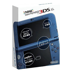 New Nintendo 3DS LL Metallic Blue RED-S-BAAA Console with Box NTSC-J Nintendo 3DS Series Console [USED]