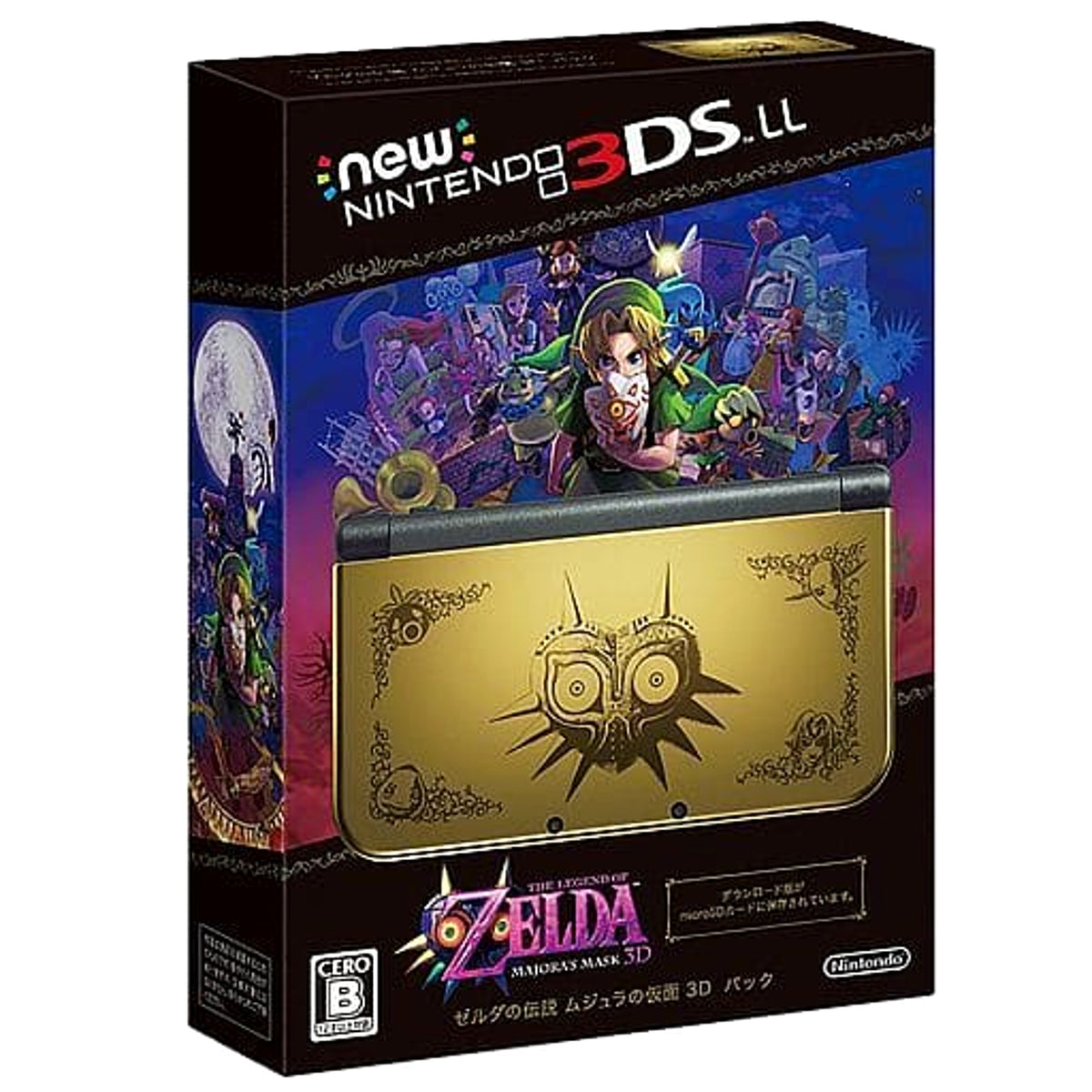 New Nintendo 3DS LL The Legend of Zelda Majora's Mask 3D Pack RED-S-DBDA Console with Box NTSC-J Nintendo 3DS Series Console [USED]