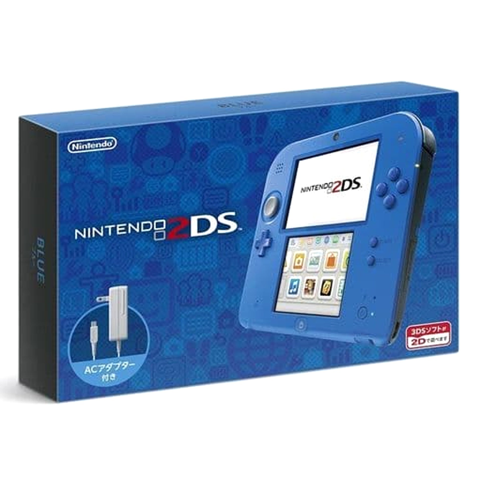 Nintendo 2DS Blue FTR-S-BCAA Console with Box and Charger NTSC-J Nintendo 3DS Series Console [USED]