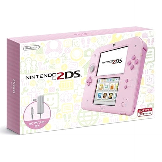 Nintendo 2DS Pink FTR-S-PBAA Console with Box and Charger NTSC-J Nintendo 3DS Series Console [USED]