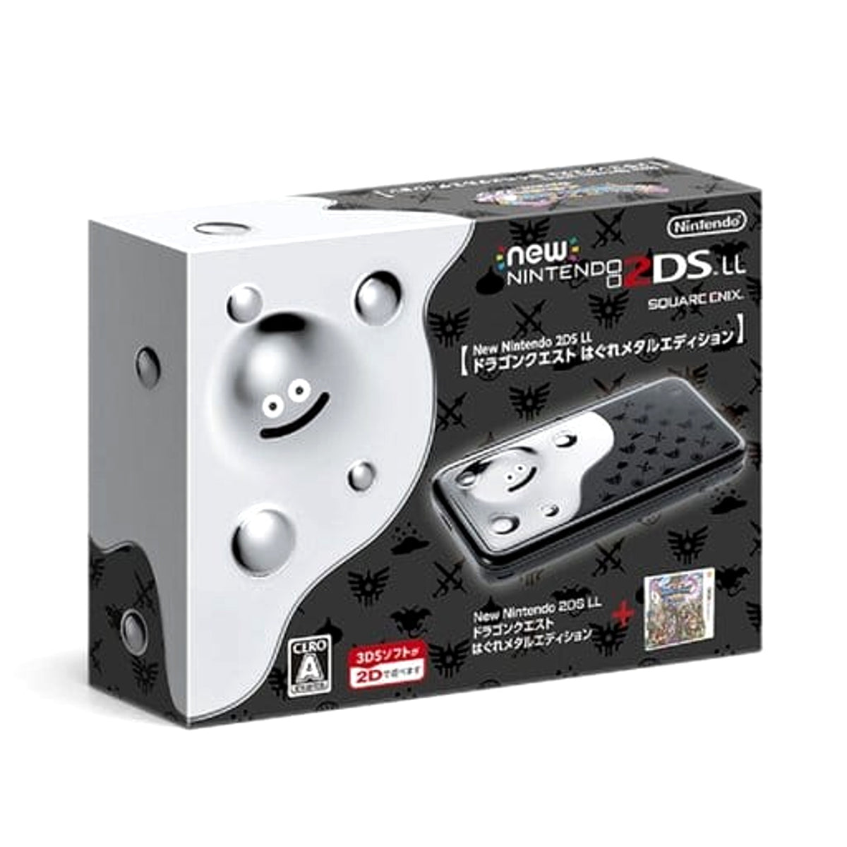 New Nintendo 2DS LL Dragon Quest Slime Metal Edition JAN-S-KBCA Console with Box NTSC-J Nintendo 3DS Series Console [USED]