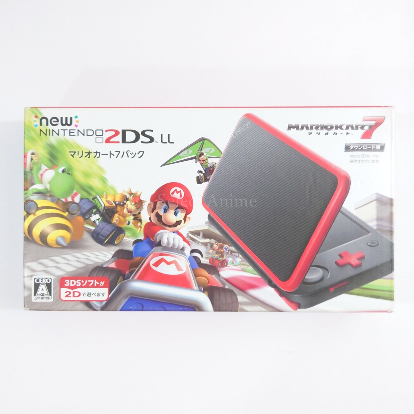 New Nintendo 2DS LL Mario Kart 7 Pack JAN-S-RADH Console with Box NTSC-J Nintendo 3DS Series Console [USED]