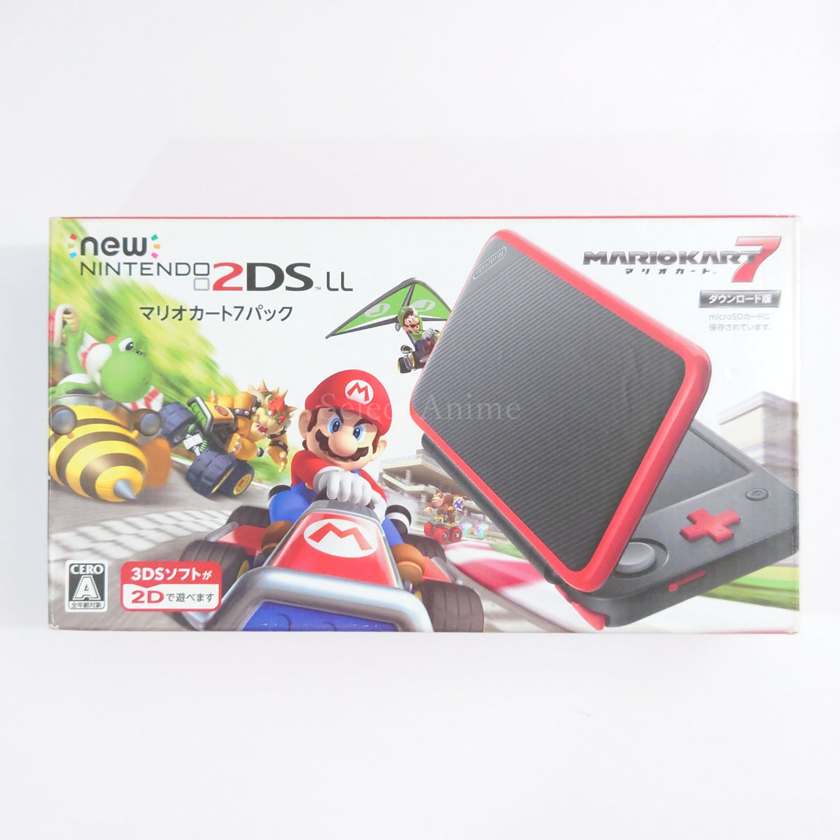 New Nintendo 2DS LL Mario Kart 7 Pack JAN-S-RADH Console with Box NTSC-J Nintendo 3DS Series Console [USED]