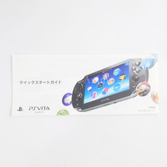 Sony Playstation Vita Crystal Black Wi-Fi Model PCH-1000ZA01 Console with Box and Charger NTSC-J PlayStation Vita Series Console [USED]