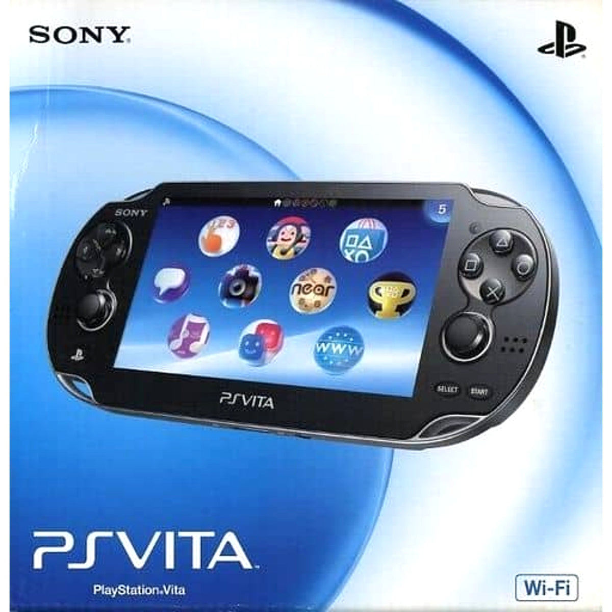 Sony Playstation Vita Crystal Black Wi-Fi Model PCH-1000ZA01 Console with Box and Charger NTSC-J PlayStation Vita Series Console [USED]