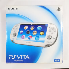 Sony Playstation Vita Crystal White Wi-Fi Model PCH-1000ZA02 Console with Box and Charger NTSC-J PlayStation Vita Series Console [USED]