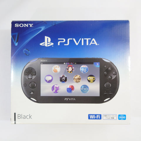 Sony Playstation Vita Black Wi-Fi Model PCH-2000ZA11 Console with Box and Charger NTSC-J PlayStation Vita Series Console [USED] — photo 1
