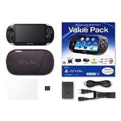 Sony Playstation Vita Crystal Black Value Pack 3G/Wi-Fi Model PCHJ-10023 Console with Box and Charger NTSC-J PlayStation Vita Series Console [USED]
