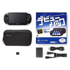 Sony Playstation Vita Crystal Black Debut Pack 3G/Wi-Fi Model PCHJ-10026 Console with Box and Charger NTSC-J PlayStation Vita Series Console [USED]