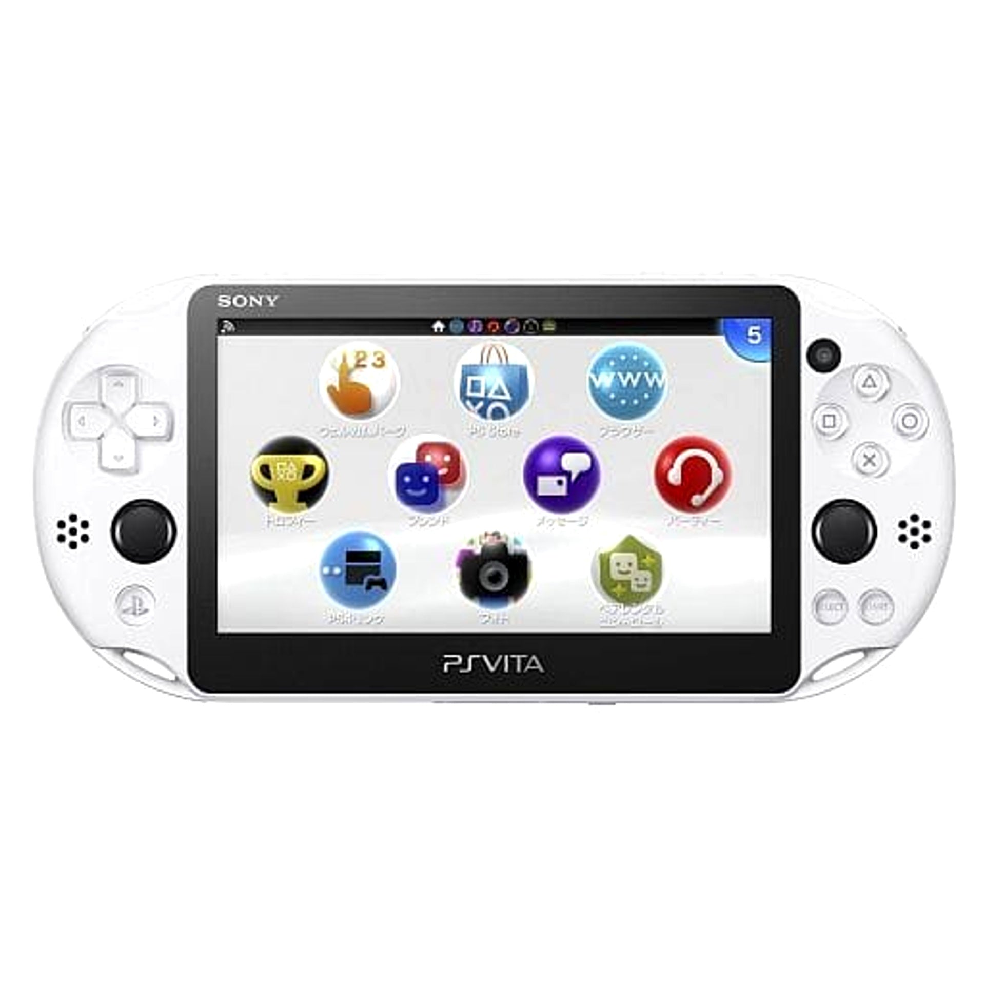 Sony Playstation Vita Glacier White Wi-Fi Model PCH-2000ZA22 Console with Box and Charger NTSC-J PlayStation Vita Series Console [USED]