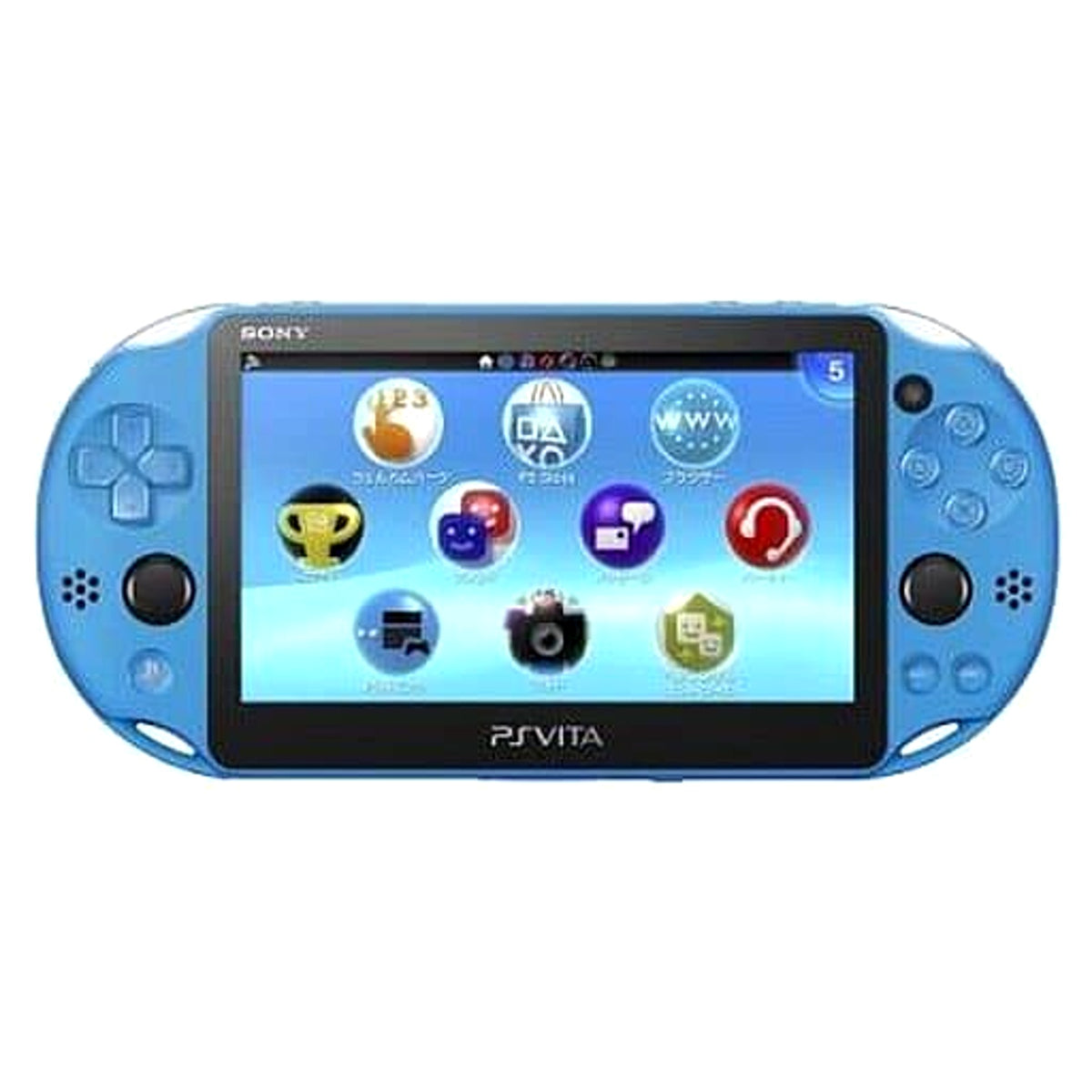 Sony Playstation Vita Aqua Blue Wi-Fi Model PCH-2000ZA23 Console with Box and Charger NTSC-J PlayStation Vita Series Console [USED]