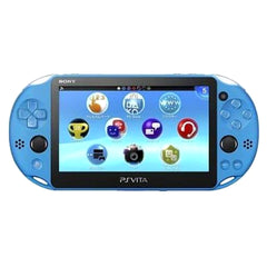 Sony Playstation Vita Aqua Blue Wi-Fi Model PCH-2000ZA23 Console with Box and Charger NTSC-J PlayStation Vita Series Console [USED]